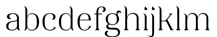 TATypefire-Light Font LOWERCASE