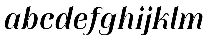 TATypefire-MediumItalic Font LOWERCASE