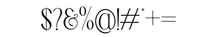 TBJ Palatino Sans Extra Light Font OTHER CHARS