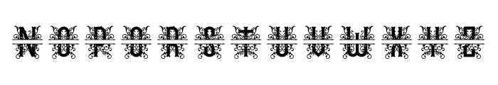 TCircusShow Monogram Split Font LOWERCASE