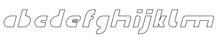 TECHNO TECH-Hollow Font LOWERCASE