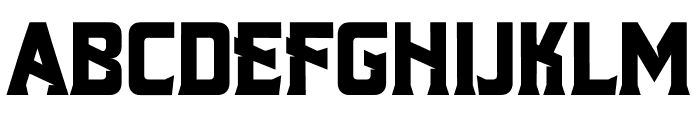 TEGAB Font UPPERCASE
