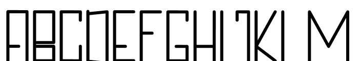 TEGAS Thin Thin Font UPPERCASE