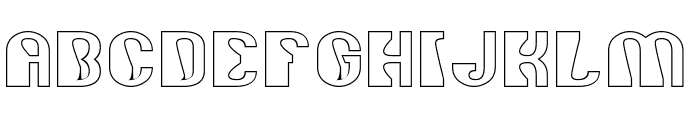 TELEPHONE-Hollow Font UPPERCASE
