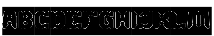 THE ALCHEMIST-Hollow-Inverse Font UPPERCASE