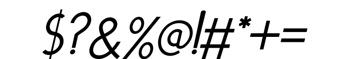 THE CHELASI Italic Font OTHER CHARS