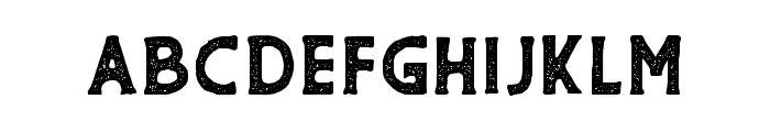 THE GRENHIL Rough Font LOWERCASE