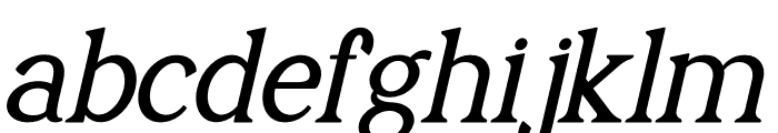 THE HELMUNTE Italic Font LOWERCASE