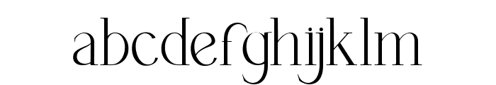 THE HEVERLY SERIF Extra Light Font LOWERCASE