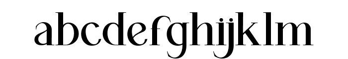 THE HEVERLY SERIF Regular Font LOWERCASE