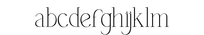 THE HEVERLY SERIF Thin Font LOWERCASE