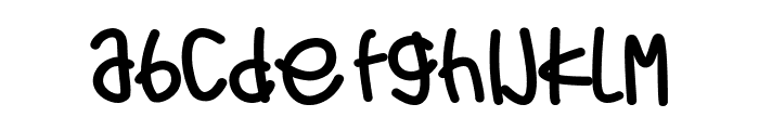 THE LAZY FOG Font LOWERCASE