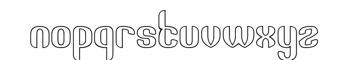 THE PROCESSOR-Hollow Font LOWERCASE