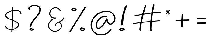 THE SIGNATURE NEW Font OTHER CHARS