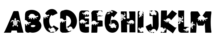 THE TURTLE Font UPPERCASE