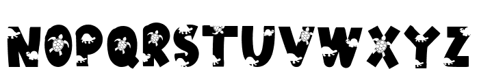 THE TURTLE Font UPPERCASE