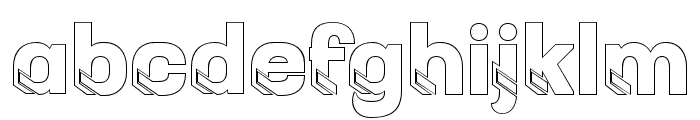 THEBOKRUN-VariationOutline Font LOWERCASE