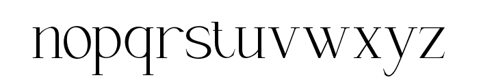 THEHEVERLYSERIF-ExtraLight Font LOWERCASE