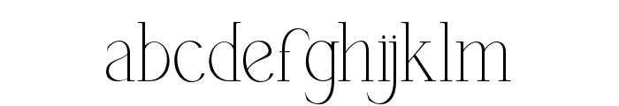 THEHEVERLYSERIF-Thin Font LOWERCASE