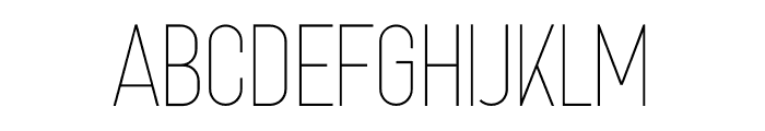 THERIDGE Light Font UPPERCASE