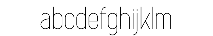 THERIDGE Light Font LOWERCASE