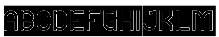 THINKING NUMBERS-Hollow-Inverse Font UPPERCASE