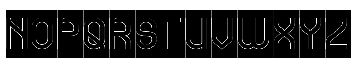 THINKING NUMBERS-Hollow-Inverse Font UPPERCASE