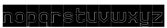 THINKING NUMBERS-Hollow-Inverse Font LOWERCASE