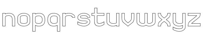 THINKING NUMBERS-Hollow Font LOWERCASE