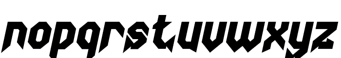 THUNDER BIRD Bold Italic Font LOWERCASE