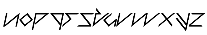 THUNDER STORM Bold Italic Font LOWERCASE