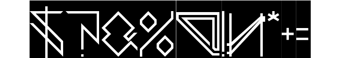 THUNDER STORM-Inverse Font OTHER CHARS