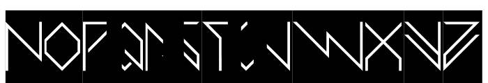 THUNDER STORM-Inverse Font UPPERCASE