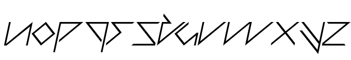 THUNDER STORM Italic Font LOWERCASE