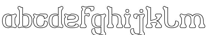 TIGER PATTERN-Hollow Font LOWERCASE