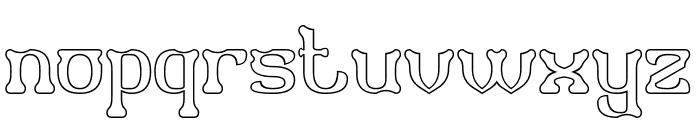 TIGER PATTERN-Hollow Font LOWERCASE