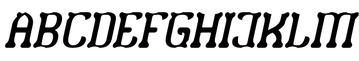 TIGER PATTERN Italic Font UPPERCASE