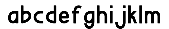 TINDAK Font LOWERCASE