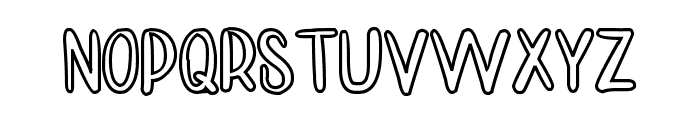 TINNY HURRY OUTLINE Font LOWERCASE
