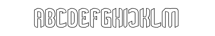 TOY SOLDIER-Hollow Font UPPERCASE