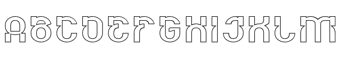 TRANSPARENT-Hollow Font UPPERCASE