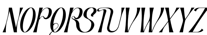 TUPAC MAGRATH Italic Font LOWERCASE