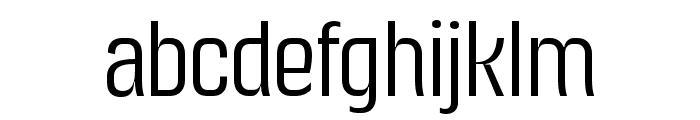 TURNKEYCONDENSED-ExtraLight Font LOWERCASE