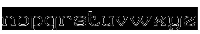 TWILIGHT ZONE-Hollow-Inverse Font LOWERCASE