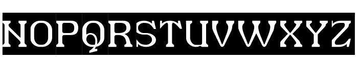 TWILIGHT ZONE-Inverse Font UPPERCASE