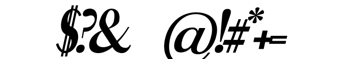 TWINER Italic Font OTHER CHARS