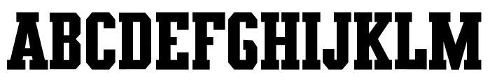 TXCD Collegiate Regular Font UPPERCASE