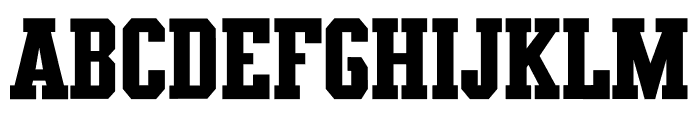 TXCD Collegiate Font UPPERCASE