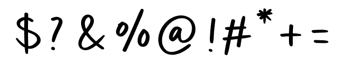 TXCD Freehand Font OTHER CHARS