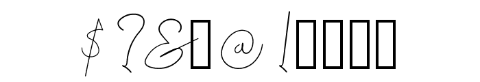 TXCDHandwriting Regular Font OTHER CHARS